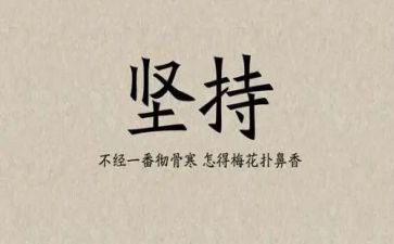 坚持会成功的演讲稿模板5篇