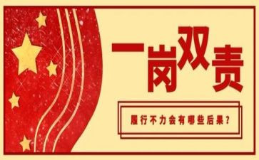 一岗双责的述职报告8篇